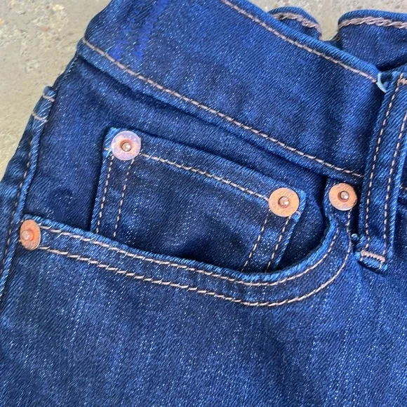 BNWOT Classic straight dark wash tall Gap denim blue jeans - Picture 3 of 14